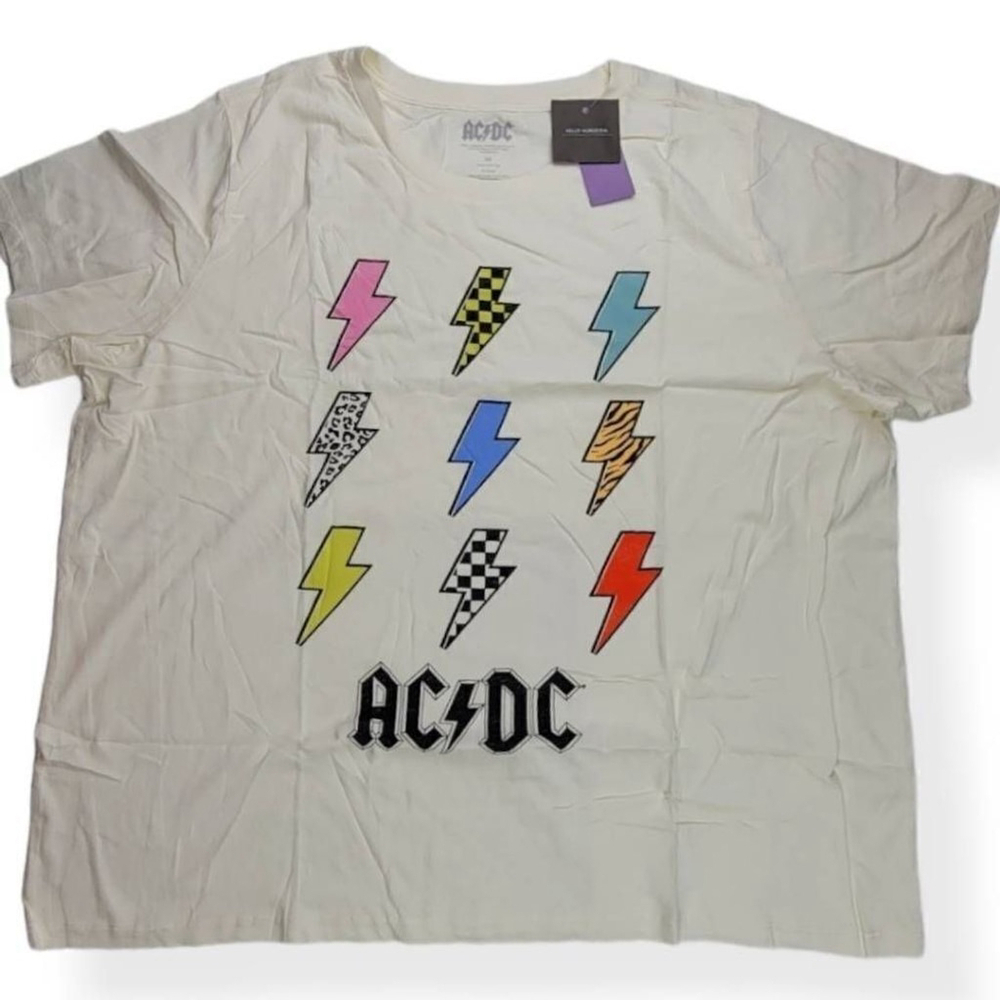 AC/DC Cream Color Tee 3X